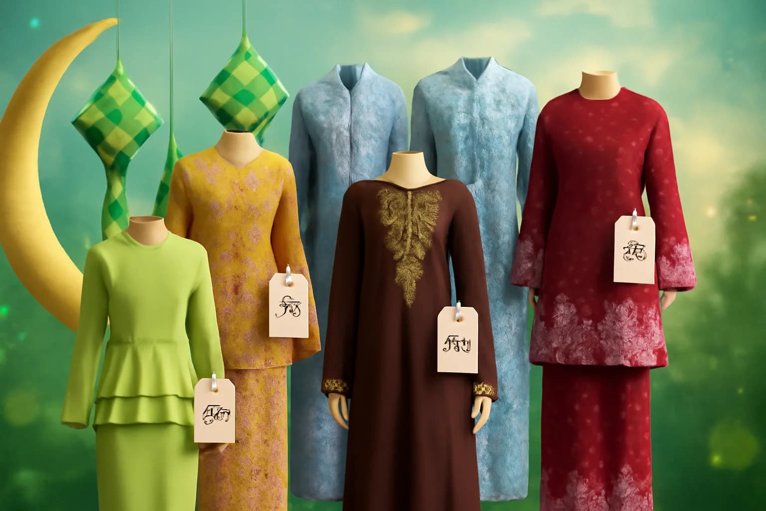 30 Baju Raya Perempuan Murah Bawah RM100 Pilihan Terbaik