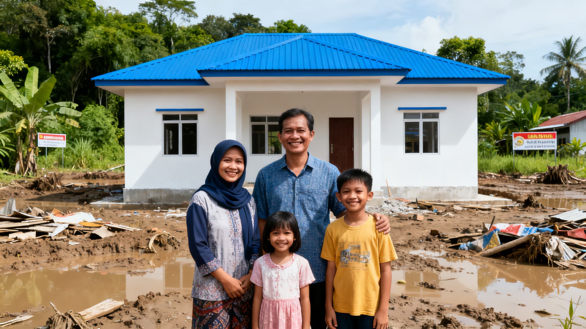 Bantuan Baik Pulih & Bina Baharu Rumah Kasih Keluarga Malaysia