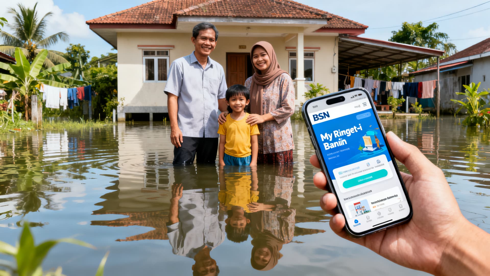 BSN MyRinggit-i Banjir: Pembiayaan Tanpa Faedah Hingga RM10,000