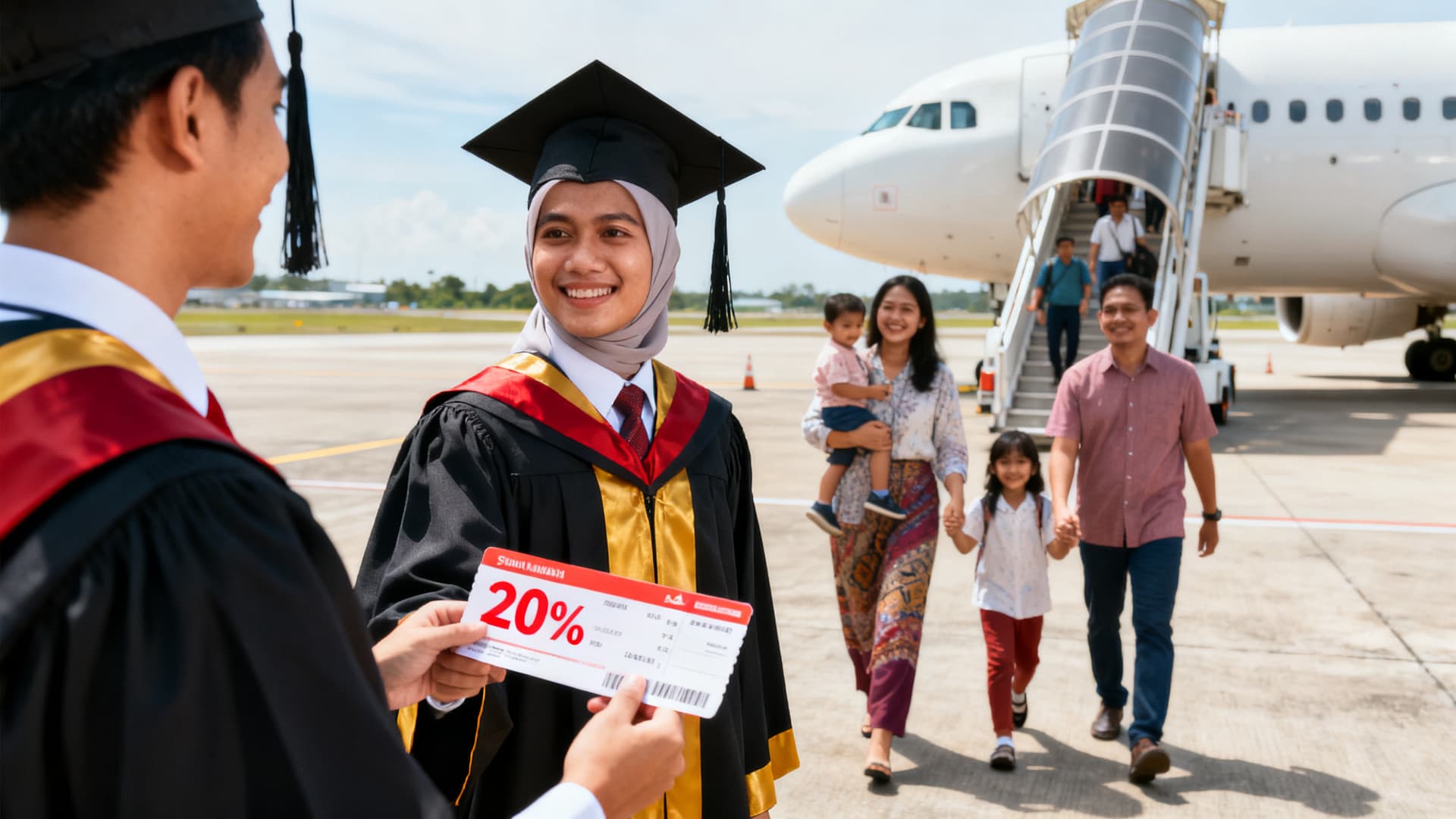 Diskaun 20% Tiket Penerbangan Eksklusif Graduan UiTM
